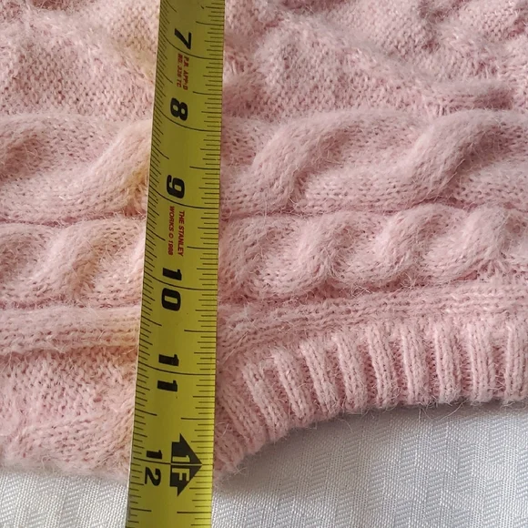 Lovers + Friends  Barbiecore Pink Cable Knit Sweater Vest - Picture 14 of 15
